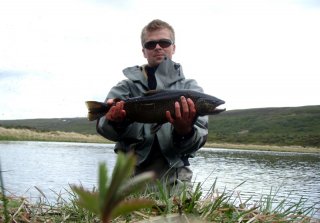  Fly fishing trout in Iceland